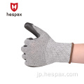 ヘスパックス耐久性のあるHPPEグローブアンチカットPUディップグローブ